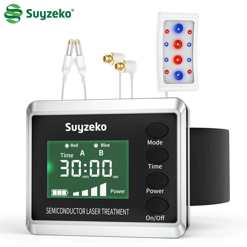 Suyzeko Red Near-Infrared Light Therapy Semiconductor Laser Watch for High Blood Sugar