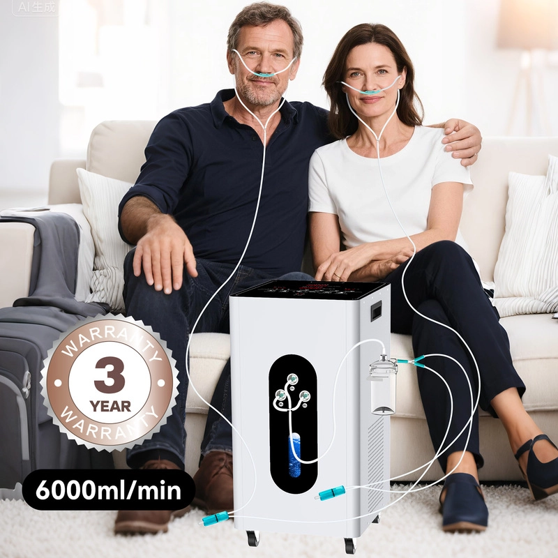 Suyzeko 6000ml/min Hydrogen Inhalation Machine | PEM Technology & 99.99% High Purity for Wellness