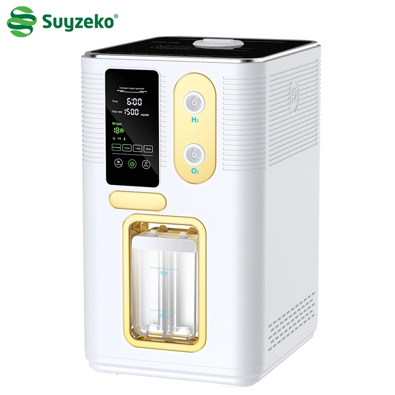 Suyzeko 1500ml/min Flow PEM Hydrogen Inhalation Tech 99.99% Purity for Advanced Wellness
